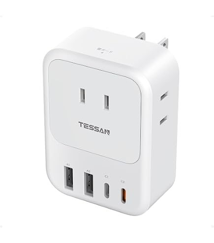 Amazon.co.jp: 電源タップ usb コンセント タップ 雷ガード 6個AC口